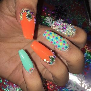 15 pc custom press on Nails